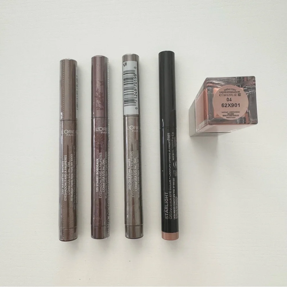 NEW L’Oréal Stick Shadow & Lancôme Idôle Liquid Tint Brown Eyeshadow Bundle